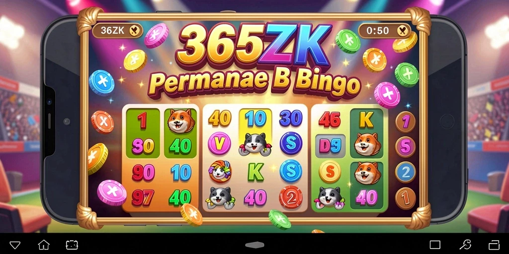 Gameplay Bingo yang seru dan interaktif di 365ZK.