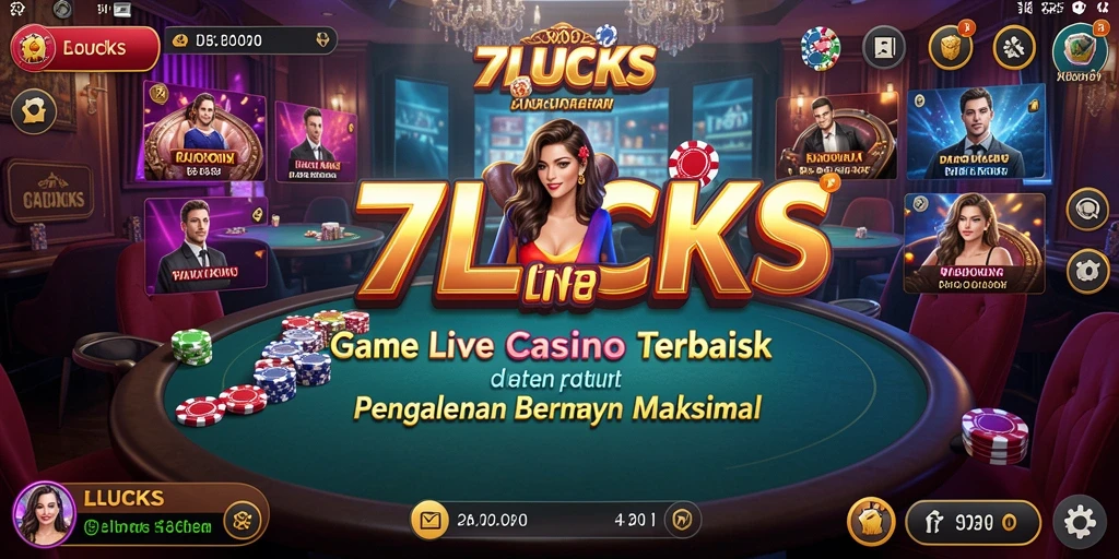Screenshot gameplay Live Casino di 77LUCKS yang mengasyikkan.