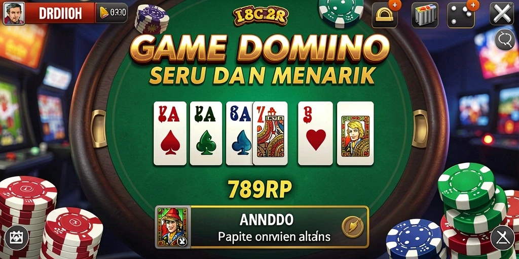 Tampilan gameplay Domino yang menantang dan mengasyikkan di 789RP.