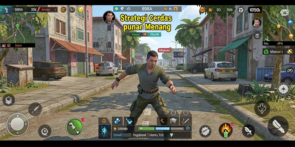 Tampilan gameplay 898A dengan aksi strategi intens.
