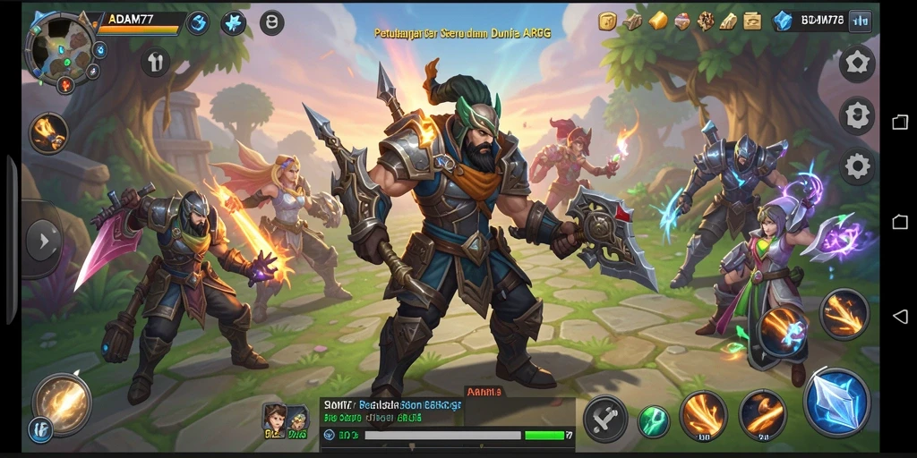 Tampilan gameplay ARPG yang menarik dan penuh aksi.