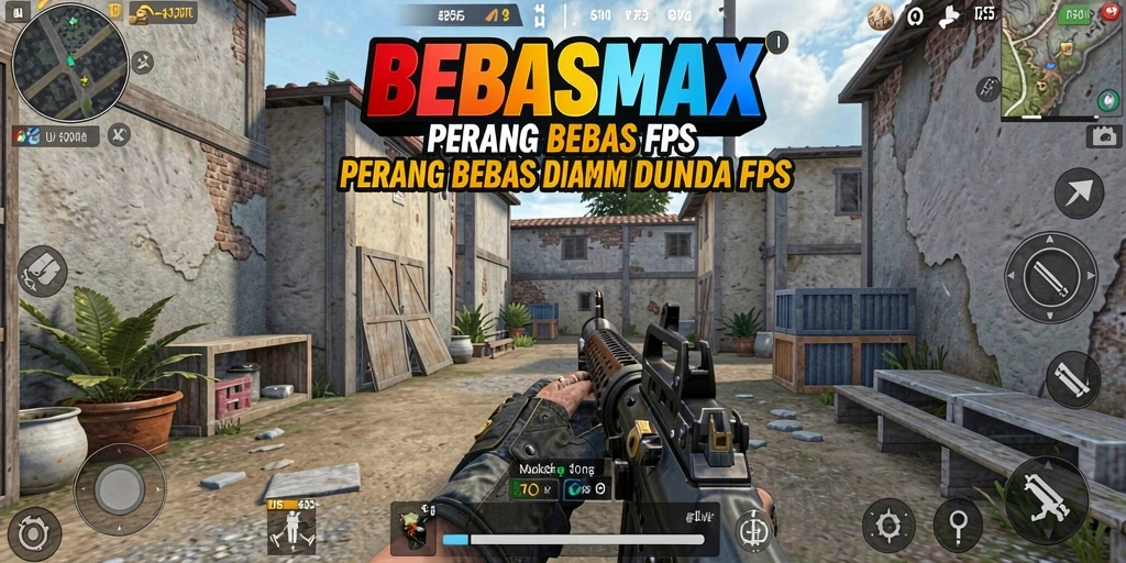 Tangkapan layar menunjukkan aksi seru dalam gameplay BEBASMAX.