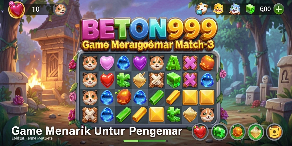 Tampilan gameplay BETON999 yang seru dan penuh warna.