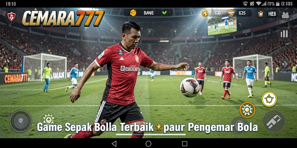 Tampilan gameplay CEMARA777 dengan aksi seru di lapangan.