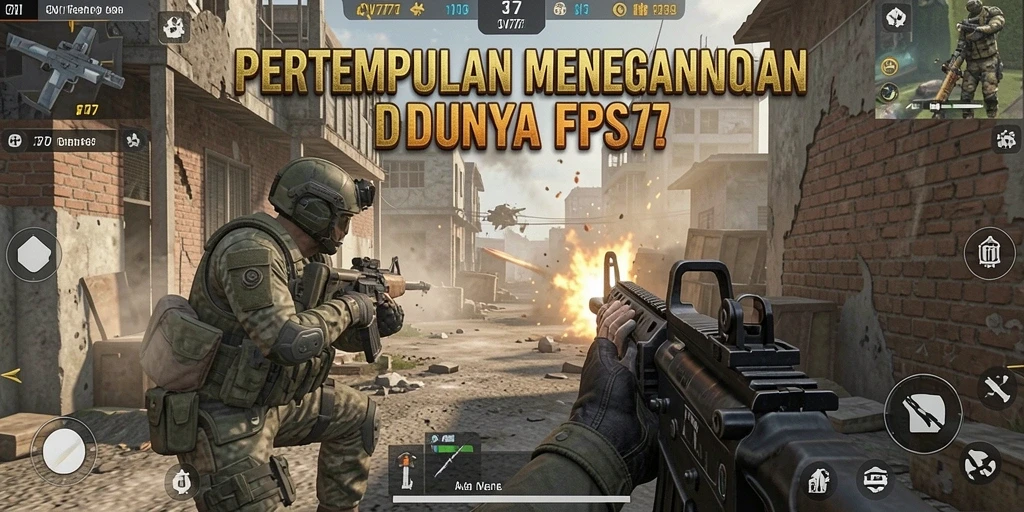 Tangkapan layar gameplay CV777 dengan aksi menegangkan dalam mode FPS.