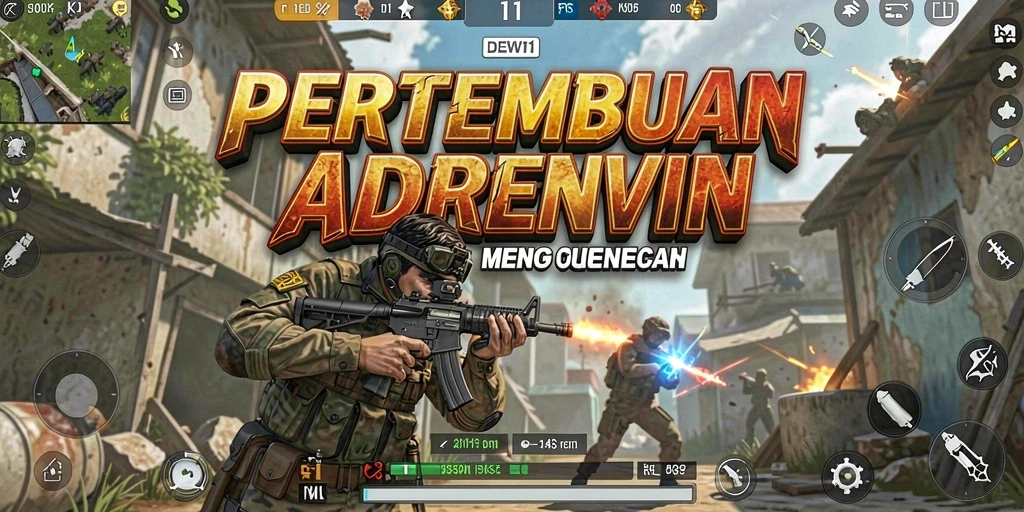 Tangkapan layar gameplay DEWI11 dengan pertempuran seru dan grafis menawan.