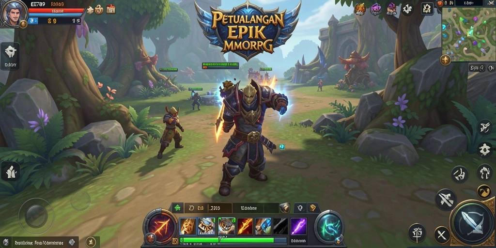 Tangkapan layar permainan <strong>EE789</strong> yang mendebarkan di dunia MMORPG.