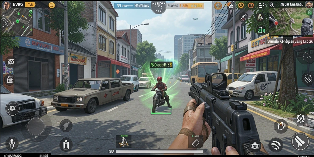 Tampilan gameplay EVIP2 yang memukau dan mendetail.