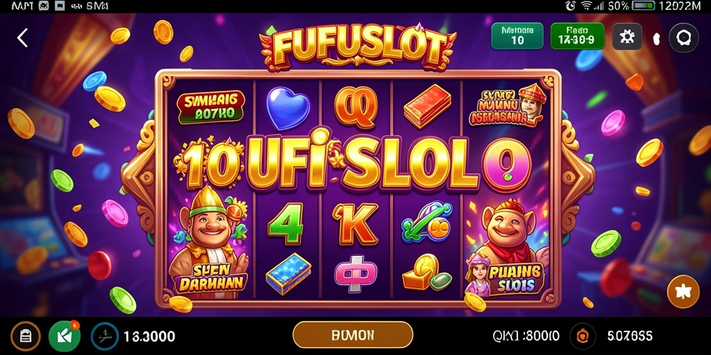 Tampilan menarik dari gameplay <strong>FUFUSLOT</strong> dengan berbagai tema mesin slot.