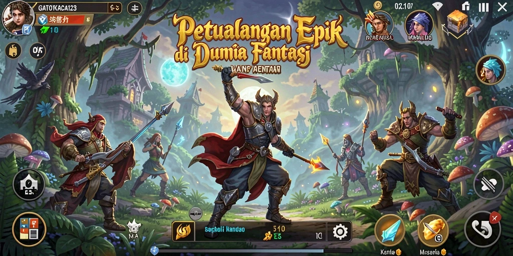 Gameplay seru di dunia <strong>GATOTKACA123</strong>, penuh aksi dan petualangan.
