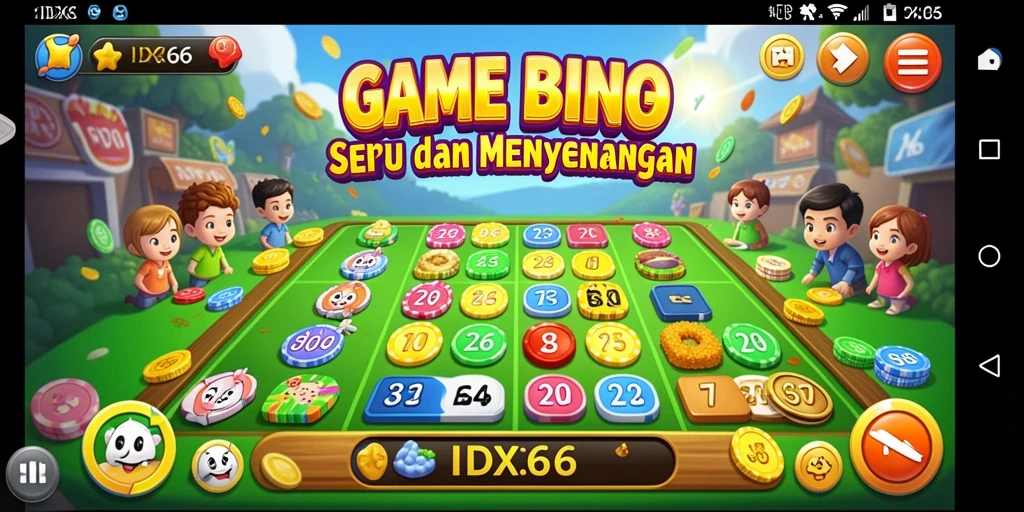 Screenshot gameplay <strong>IDX66</strong> yang menampilkan aksi Bingo seru.
