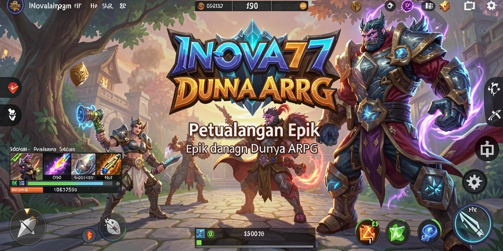 Tampilan gameplay menarik dalam dunia ARPG yang seru.
