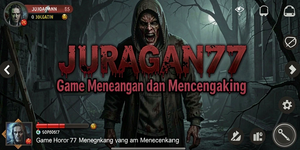 Screenshot gameplay menegangkan dari JURAGAN77 yang menampilkan kegelapan dan ketegangan.