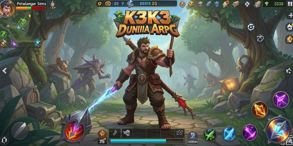 Tampilan aksi seru dalam gameplay K3K3 yang menegangkan.