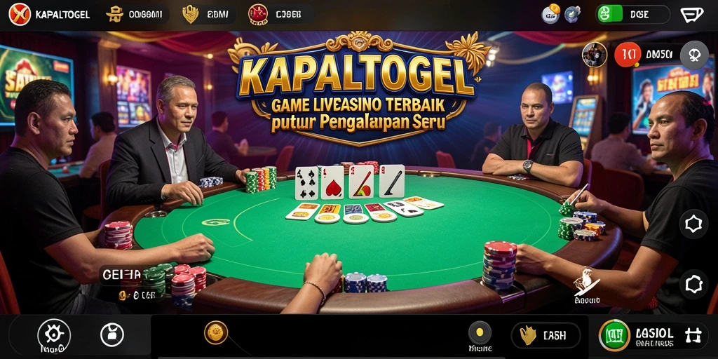 Tampilan gameplay KAPALTOGEL yang menarik dalam permainan Live Casino.