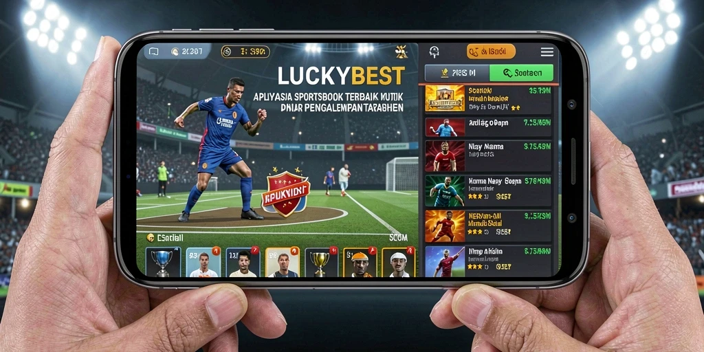 Tampilan menarik aplikasi LUCKYBEST saat melakukan taruhan olahraga.