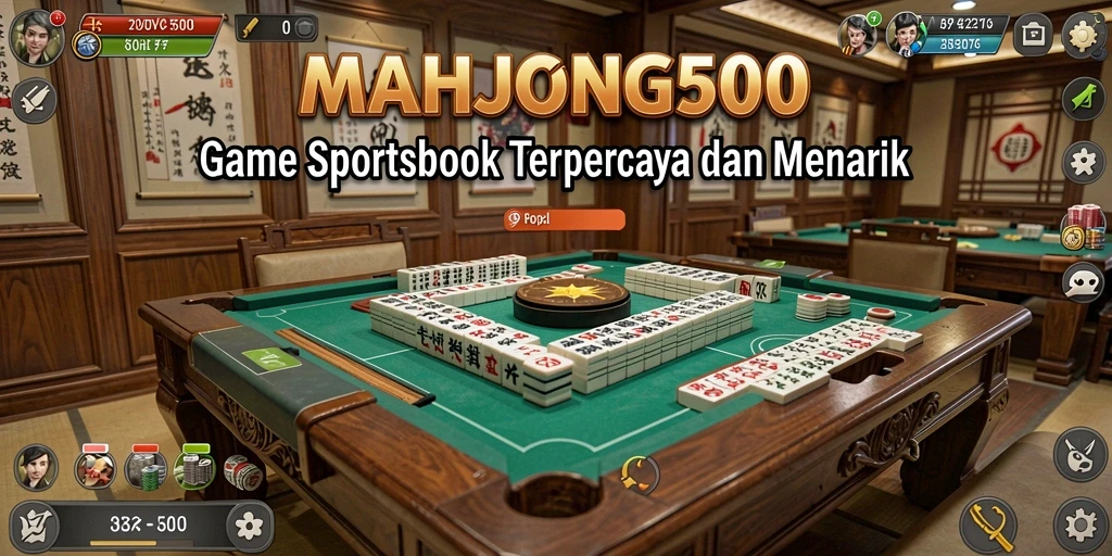 Tampilan menarik dari gameplay MAHJONG500 dalam taruhan olahraga.