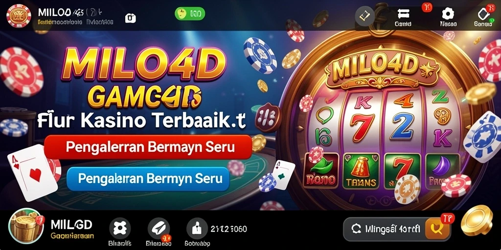 Tampilan gameplay seru di aplikasi kasino MILO4D.