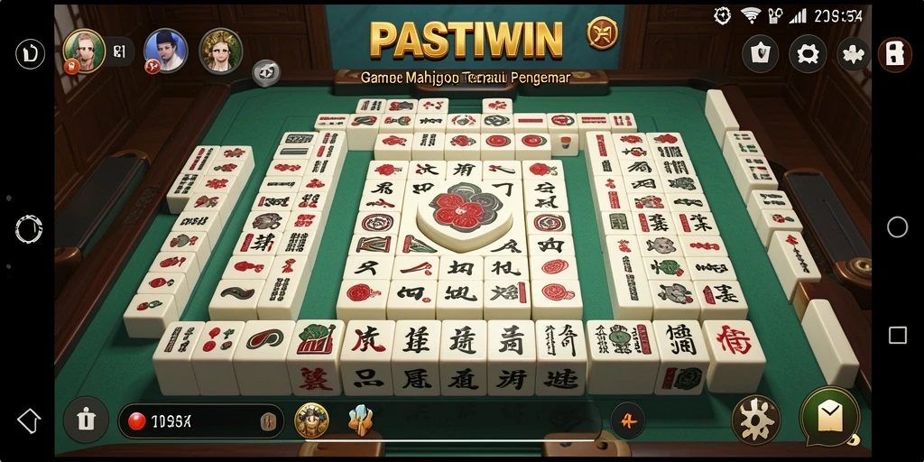 Screenshot PASTIWIN menampilkan momen seru gameplay Mahjong.