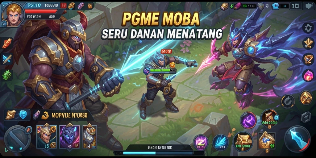 Tampilan gameplay MOBA PGTOTO yang seru dan dinamis.