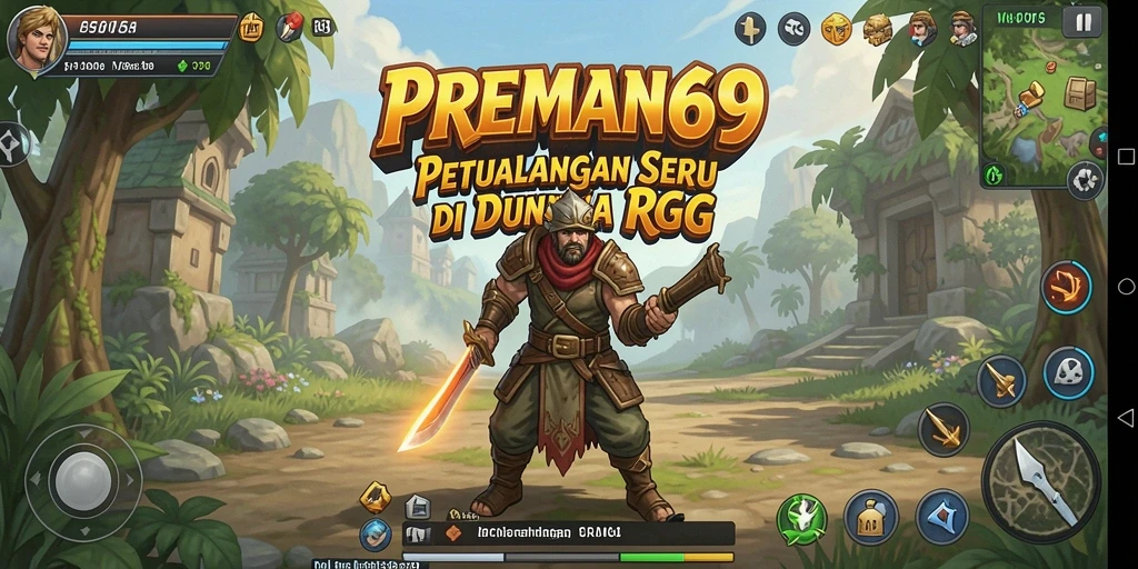 Tampilan gameplay RPG yang mendebarkan dan penuh aksi.