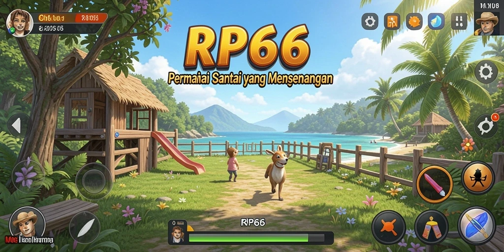 Tangkapan layar menunjukkan gameplay yang menarik dan penuh warna di RP66.