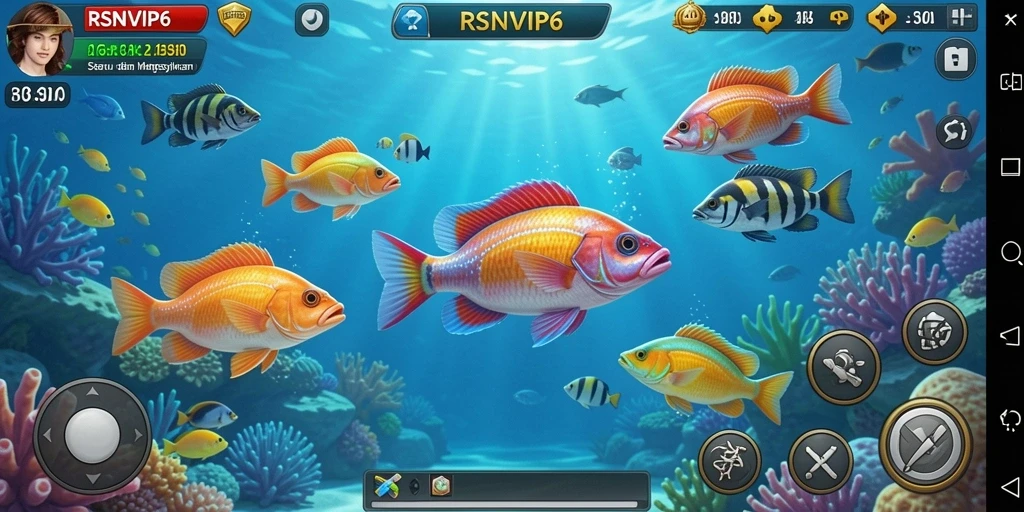 Tampilan gameplay menembak ikan yang seru di RSNVIP6.