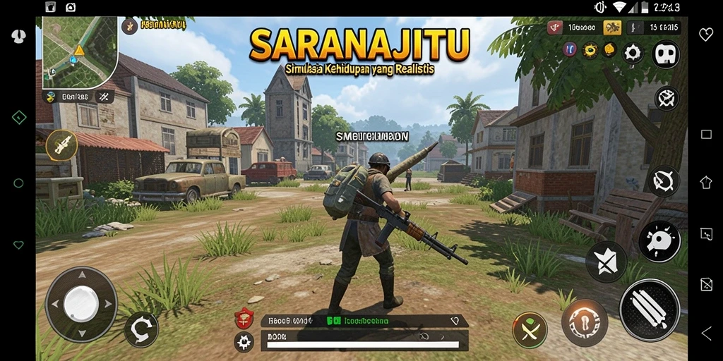 Tangkapan layar SARANAJITU menampilkan gameplay yang imersif dan interaktif.