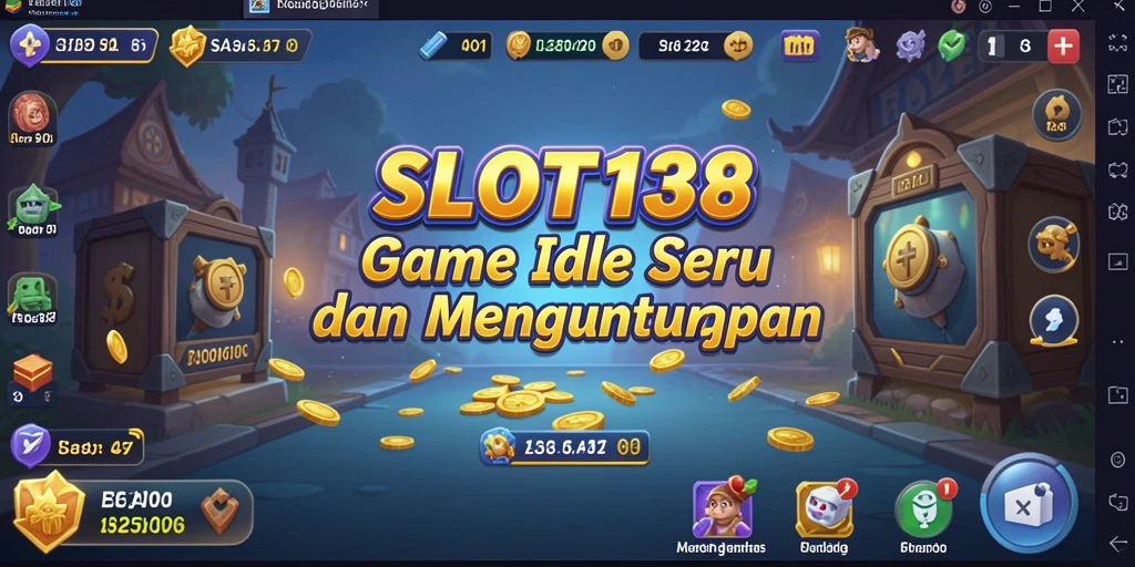 Screenshot gameplay SLOT138 menampilkan keseruan bermain mesin slot dan penghasilan otomatis.