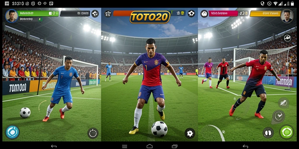Tampilan seru dari gameplay TOTO20 yang penuh aksi olahraga.